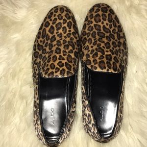 NWOT Aldo leopard cheetah print smoking slipper
